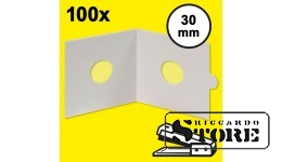 HARTBERGER 30 mm Coin Holders, Staple Closure. Pack of 100.