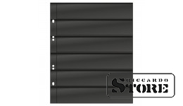 Numismatic sheets of the Multi Collect system with 6 pockets (36 mm), black color, pack of 10 sheets