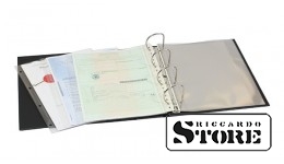 Transparent A4 album sheets with 1 pocket (216 × 300 mm). Set of 10 sheets.