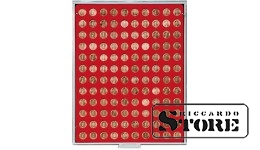 Велюровый планшет красного цвета 2501E (Ø16,5 мм)