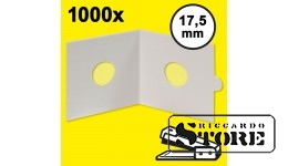 HARTBERGER coin holders 17.5 mm, closed using a stapler. Pack of 1000 pieces.