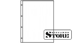 Transparent A4 album sheets with 1 pocket (216 × 300 mm). Set of 10 sheets.