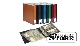 PUBLICA M collection album for up to 80 banknotes or postcards. Green color.