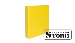 Universal banknote album PUBLICA M COLOR in yellow (Solino) with matching protective slipcase. Includes 10 double-sided Multi Collect sheets in 2 pocket formats.