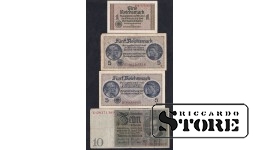 Germany 4 Pcs 1-10 Reichspfennig 1929