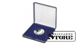 Cases with patented universal insert for pressing coins up to 50 mm diameter, blue
