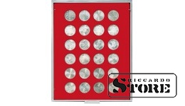 Red velour tray 2110E (Ø32.5 mm)