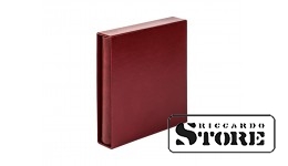 Set with CLASSIC coin album of the Karat system and protective case, cherry red color