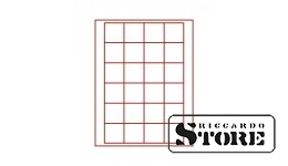 Red velour tray 2124E (Ø42 mm)