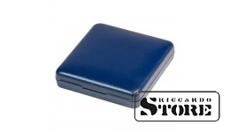Case with blue insert for coins / coin capsules with outer diameter up to 20 mm