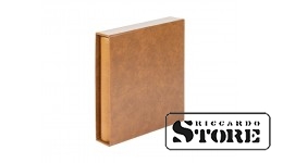 Set with CLASSIC coin album of the Karat system and protective slipcase, light brown color.