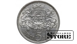 Latvia 5 Lati 1931