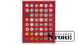 Велюровый планшет красного цвета 2149E (Ø28 мм).