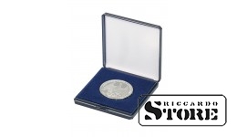 Cases with patented universal insert for pressing coins up to 50 mm diameter, blue