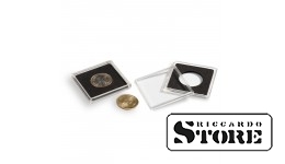 Inner diameter 20 mm, square coin capsules QUADRUM, pack of 10.