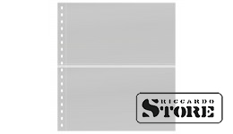 Transparent sheet with 2 pockets (240 x 140 mm) and a white interleaf. Pack of 10 pieces.