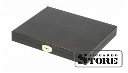 CARUS XM natural wood case with 15 square compartments for coins/coin capsules with outer diameter up to 40 mm