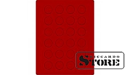 Red velour tray 2110E (Ø32.5 mm)