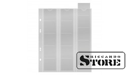 Numismatic sheets Multi Collect system for 15 coins up to 42 mm diameter, black interleaving sheets, pack of 5