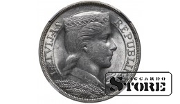 Латвия, 5 латов, 1931 год, NGC, MS 62