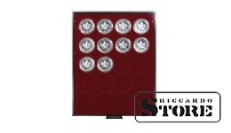 Dark red velour tray 2620E (Ø46 mm)