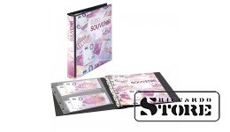 Karat album for collecting 0-Euro souvenir banknotes. Includes 10 transparent polymer sheets for secure storage and display of your collection.