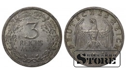 Saksamaa, 3 rehkismarki, 1931 A (Berlin), hõbe, NGC MS 62