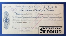 China 1931 10 Dollars Cheque
