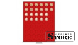 Нумизматический бокс в модификации STANDARD с 48 круглыми ячейками для монетных капсул с внешним диаметром 24 мм