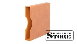 Protective slipcase for REGULAR binder in light brown color.