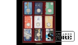 Collection box in RAUCHGLAS modification with 3 compartments and the option to divide into smaller cells, size 65x280x29 mm.