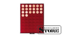 Dark red velour tray 2754E (Ø25.75 mm)