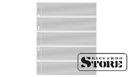 Multi Collect system numismatic sheets with 5 pockets (43 mm), transparent color, pack of 10 sheets.