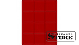 Red velour tray 2112E with a diameter of 66 mm for storing coins and medals.