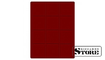 Dark red velour tray, model 2712E, designed to hold coins or medals with a diameter of 66 mm. Ideal for safe and neat storage of collectible items.