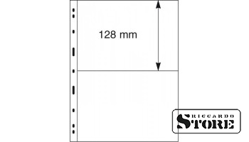 Universal sheets of the UNIPLATE system with 2 clip strips (128 mm), black color, pack of 5 sheets.