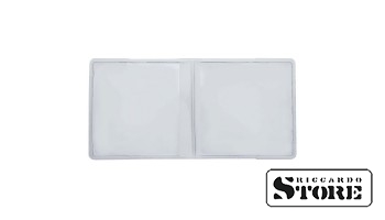 Double coin sleeves made of polymer film, foldable in half, 130 x 65 mm, pack of 100