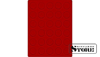 Velour tray red color 2101E (Ø36 mm).