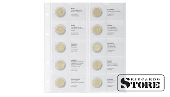 Illustrated sheet for storing commemorative 2 euro coins: Malta 2023 - Estonia 2024
