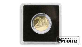 Inner diameter 20 mm, square coin capsules QUADRUM, pack of 10.