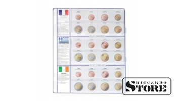 Illustrated sheet of the "EURO COLLECTION" series: France, Greece, Ireland