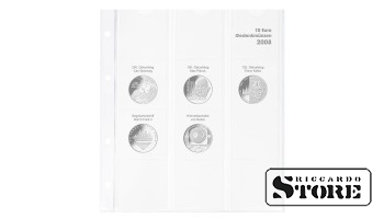 Illustrated karat sheet for storing Germany's 10 euro commemorative coins for 2008