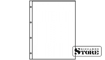 Transparent A4 album sheets with 1 pocket (216 × 300 mm). Set of 10 sheets.
