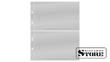 Multi Collect numismatic sheets with 2 pockets (152 x 112 mm), transparent color. Pack of 10 sheets.