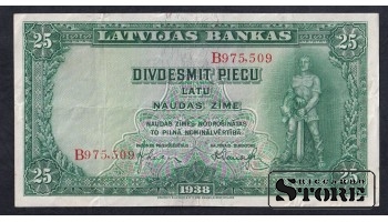 Latvia 25 Lats 1938