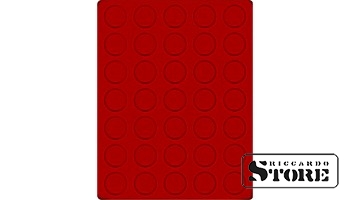 Red velour tray 2111E (Ø32.5 mm)