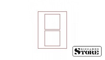 Velour album in STANDARD modification with 2 square compartments 125x125 mm for coins/medals and other collectible items