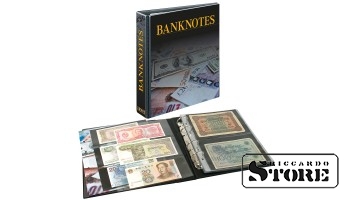 PUBLICA M banknote album with 20 double-sided Multi Collect system sheets in two variants. Can be filled from both sides.