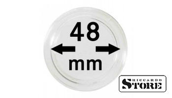 Coin capsules with an inner diameter of 48 mm, pack of 10 pieces
