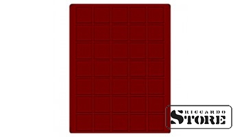 Dark red velour tray 2735E (Ø36 mm)